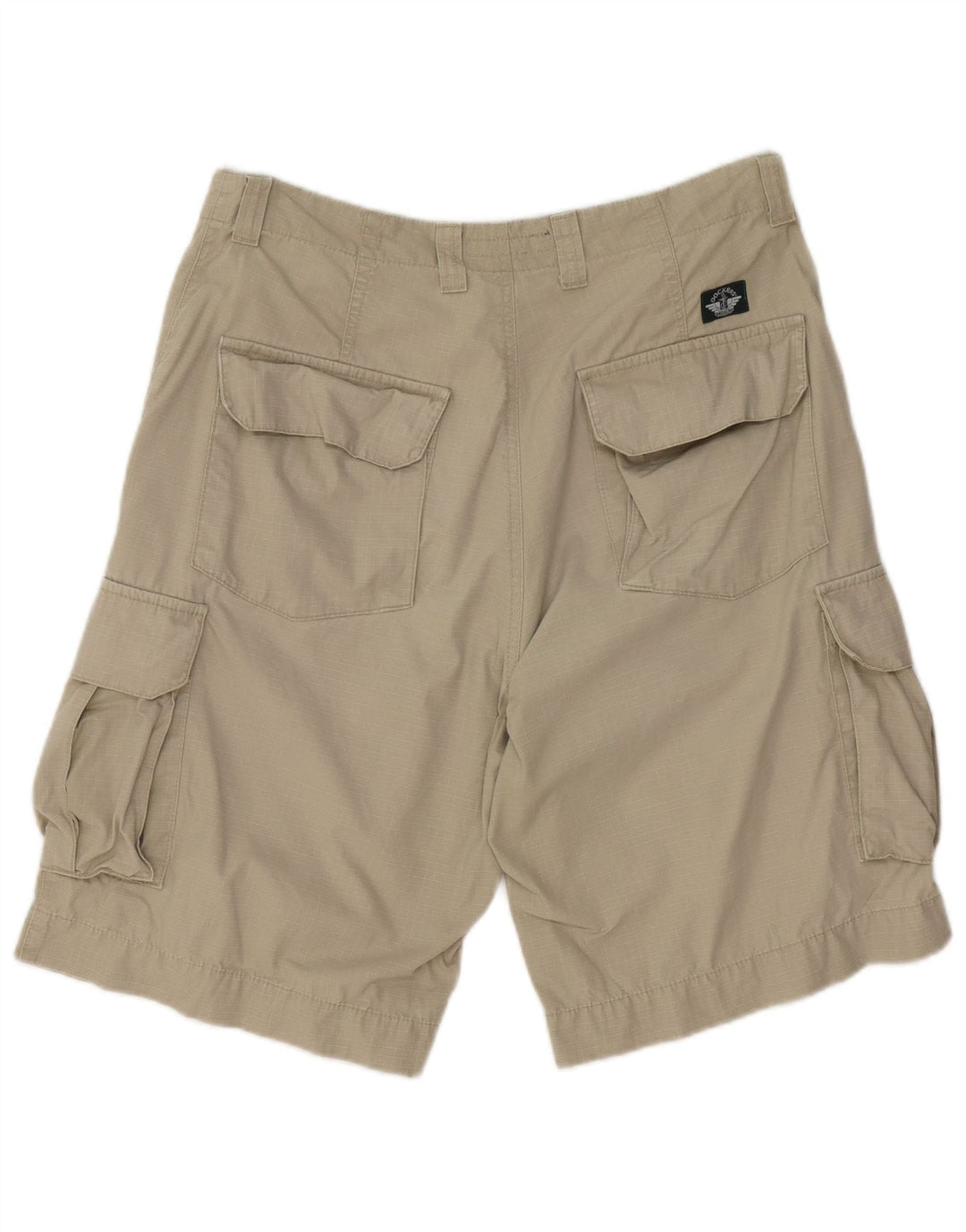 Damskie spodenki cargo Dockers Khaki W36 w dużą kratkę khaki