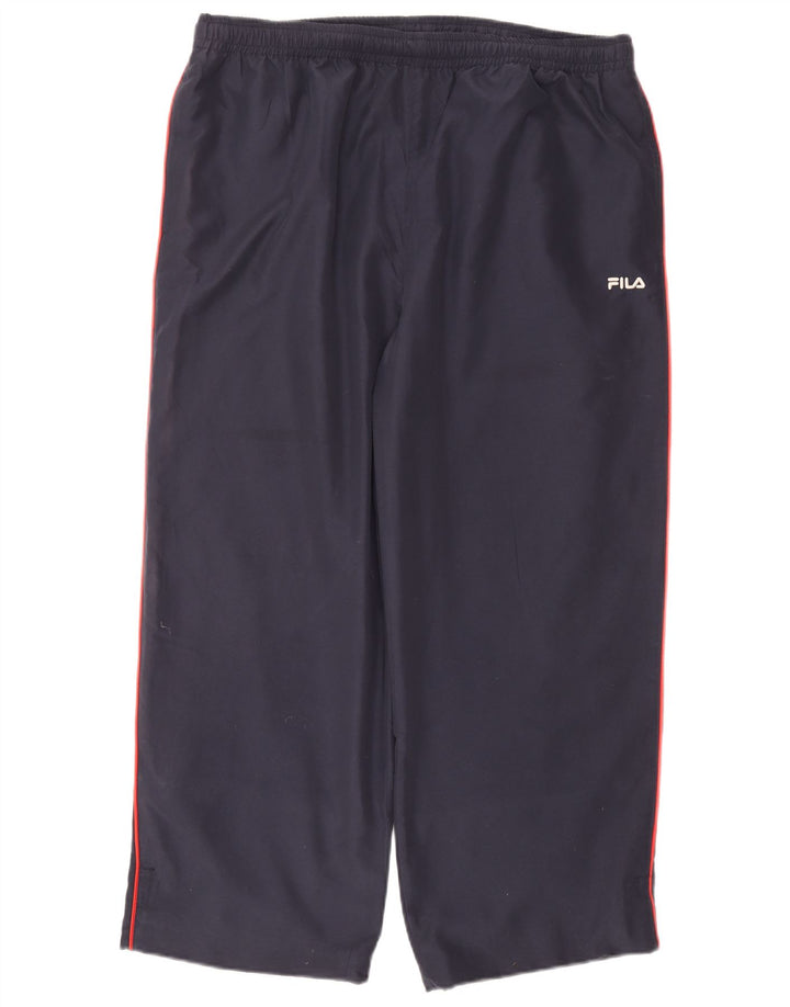 Męskie spodnie dresowe Fila 2XL granatowe, poliestrowe