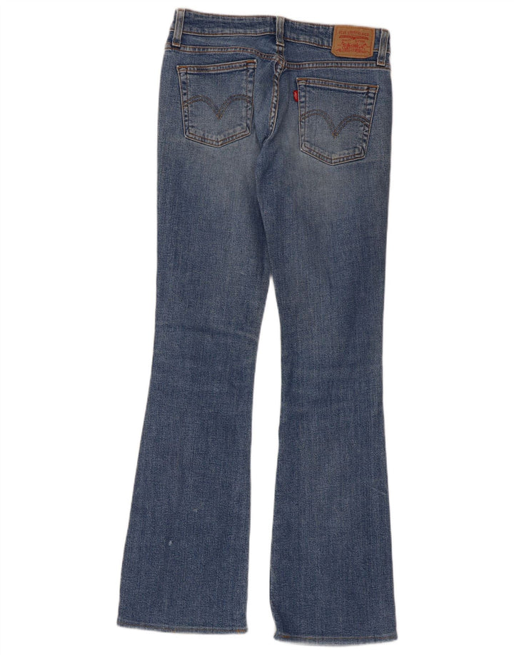 Damskie jeansy Levi's 518 Super Low Bootcut, rozmiar 3, małe, W28 L32, niebieska bawełna