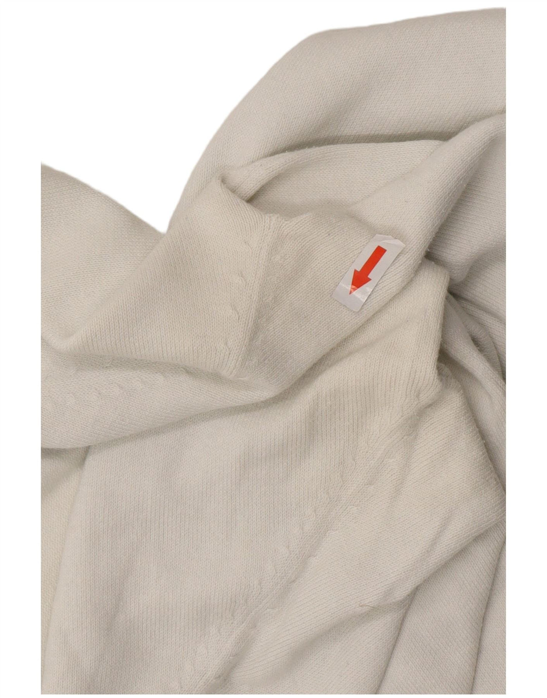 Sweter damski ZARA z dekoltem w kształcie litery V, UK 14, duży, biały, bawełniany