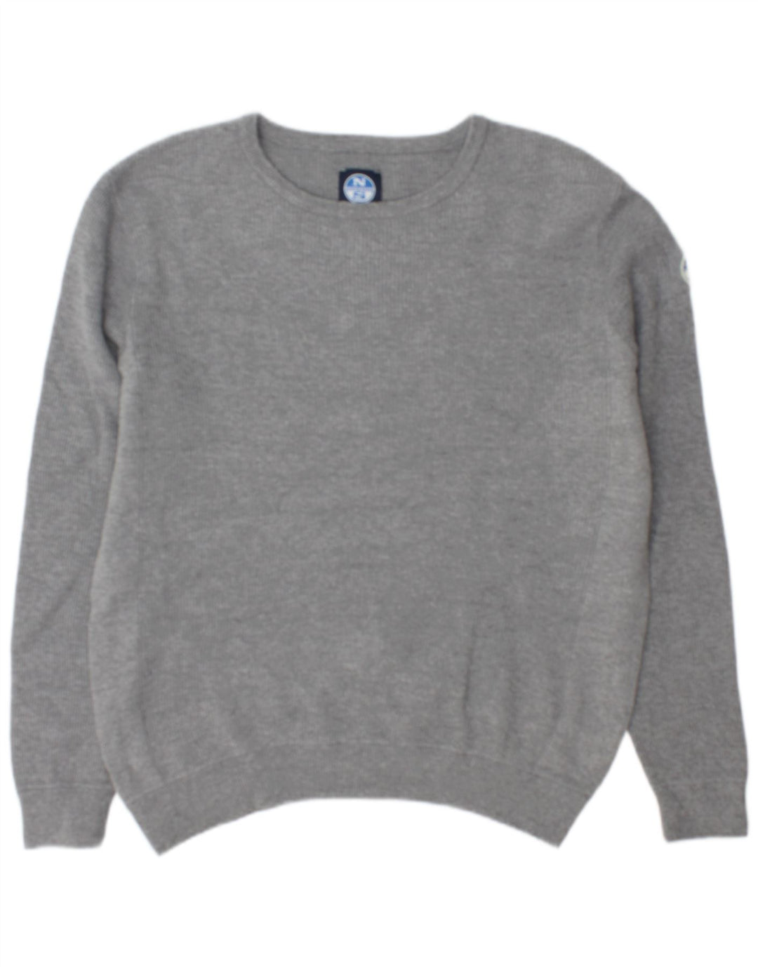 Męski sweter z okrągłym dekoltem North Sails XL, szary, bawełniany
