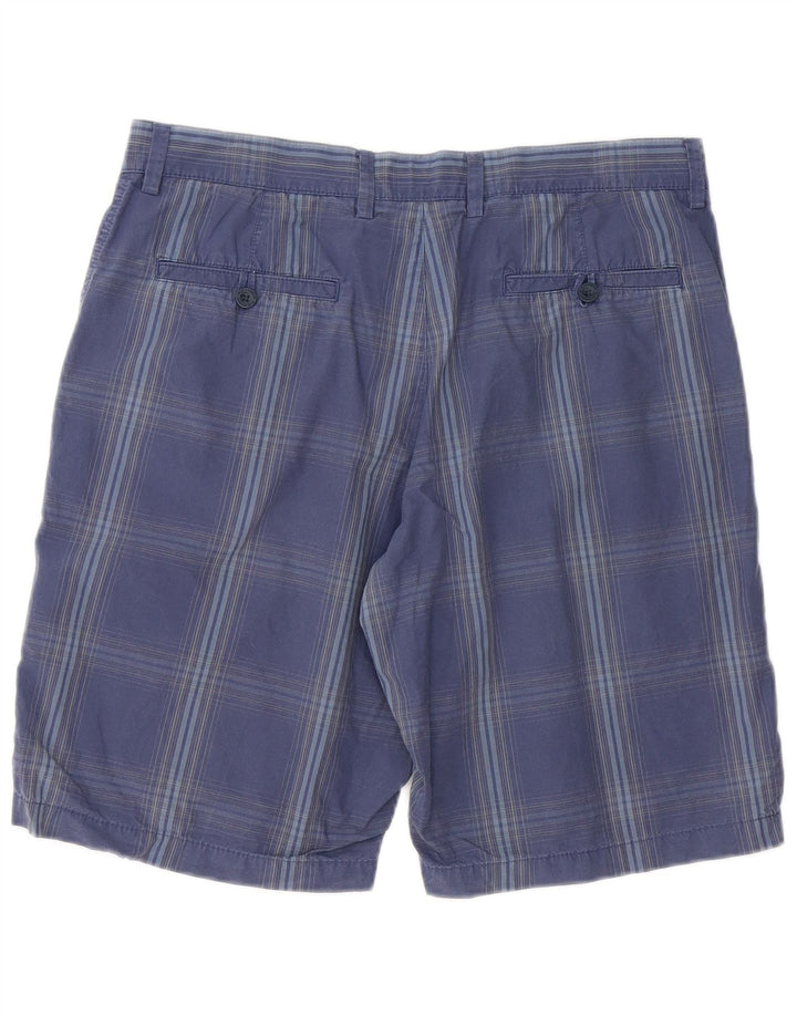 Męskie spodenki Chino Marks & Spencer Blue Harbor W34 w dużą granatową kratkę