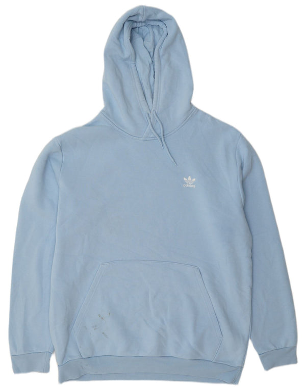 Adidas Męska bluza z kapturem XL Niebieska bawełna