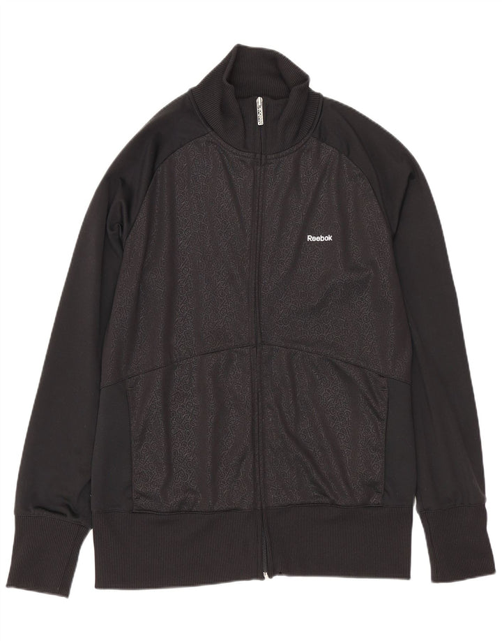 Damska kurtka dresowa Reebok Graphic UK 14, duża czarna