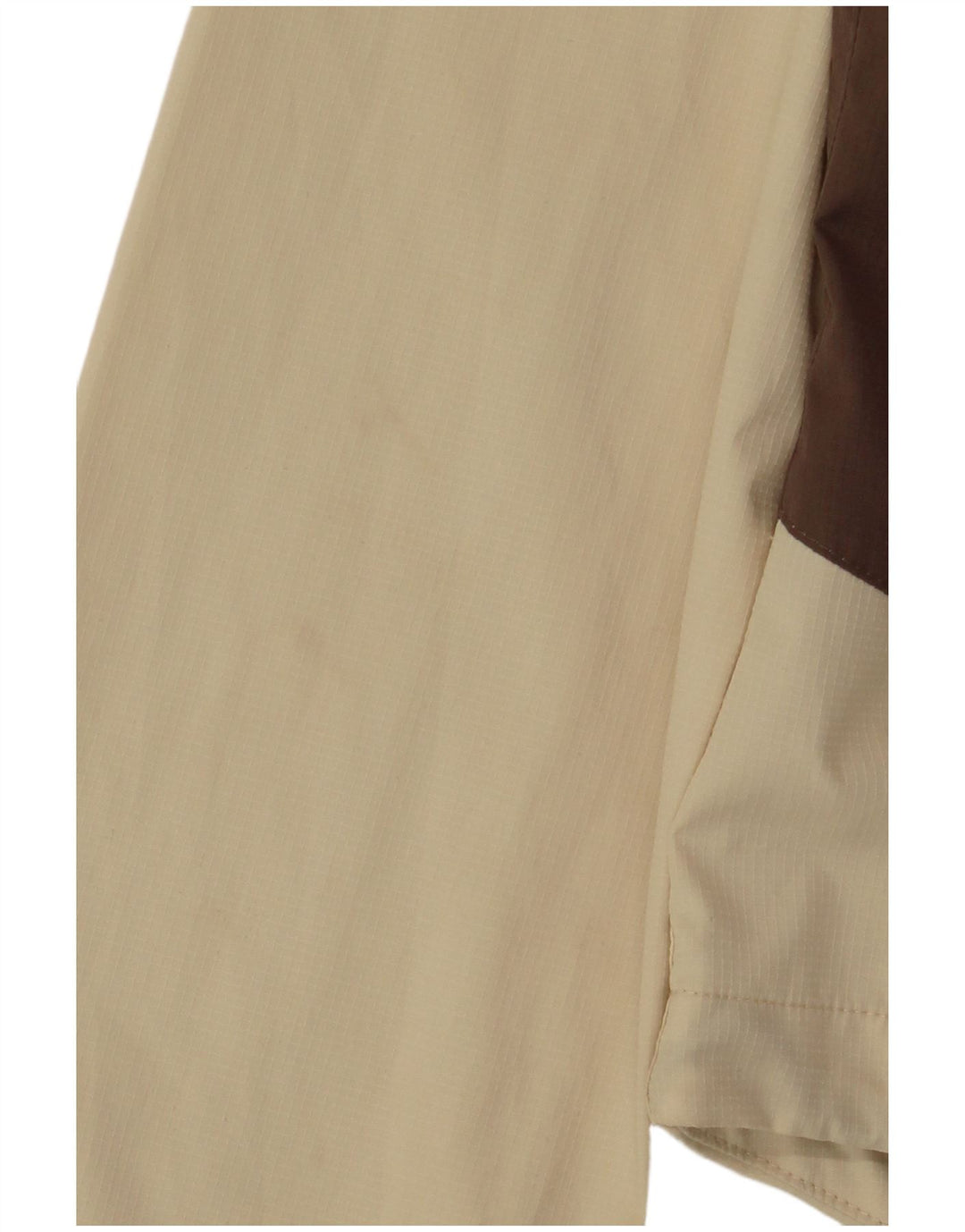 Damska kurtka przeciwdeszczowa oversize JACK WOLFSKIN UK 10 w małych beżowych blokach kolorów