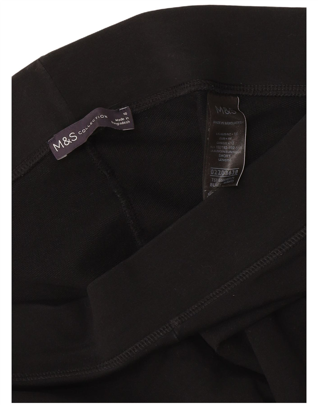 Legginsy damskie Marks & Spencer UK 16, duże, czarne, bawełniane