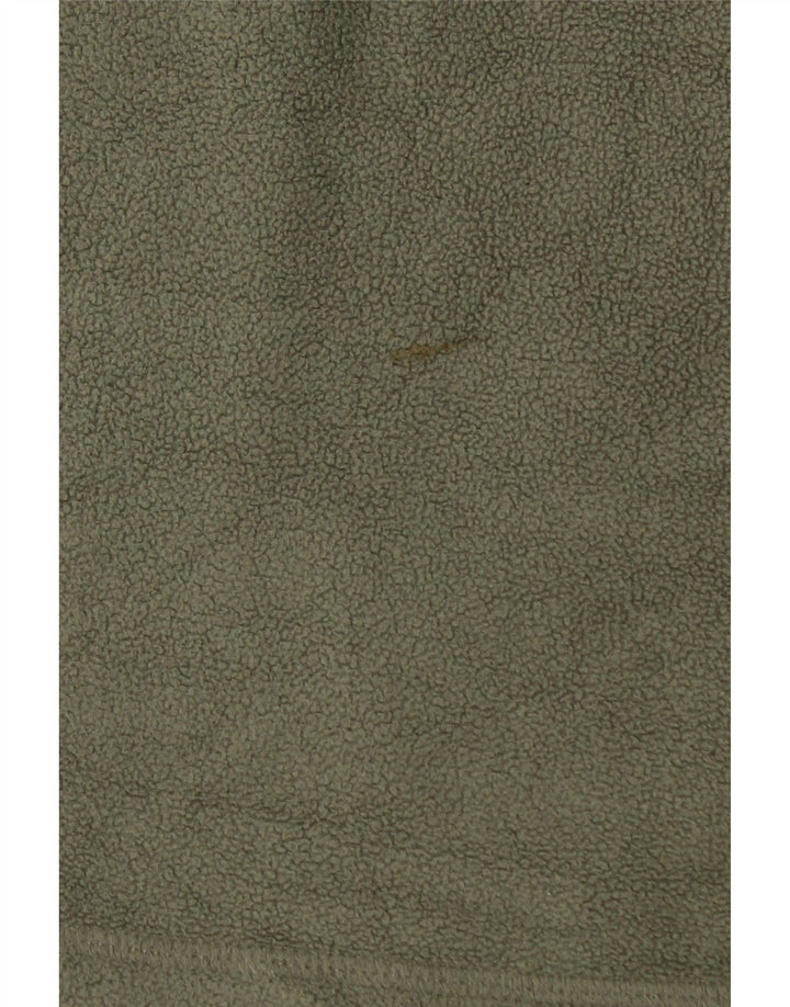 Męski sweter polarowy Eddie Bauer z zamkiem błyskawicznym, średni poliester w kolorze khaki