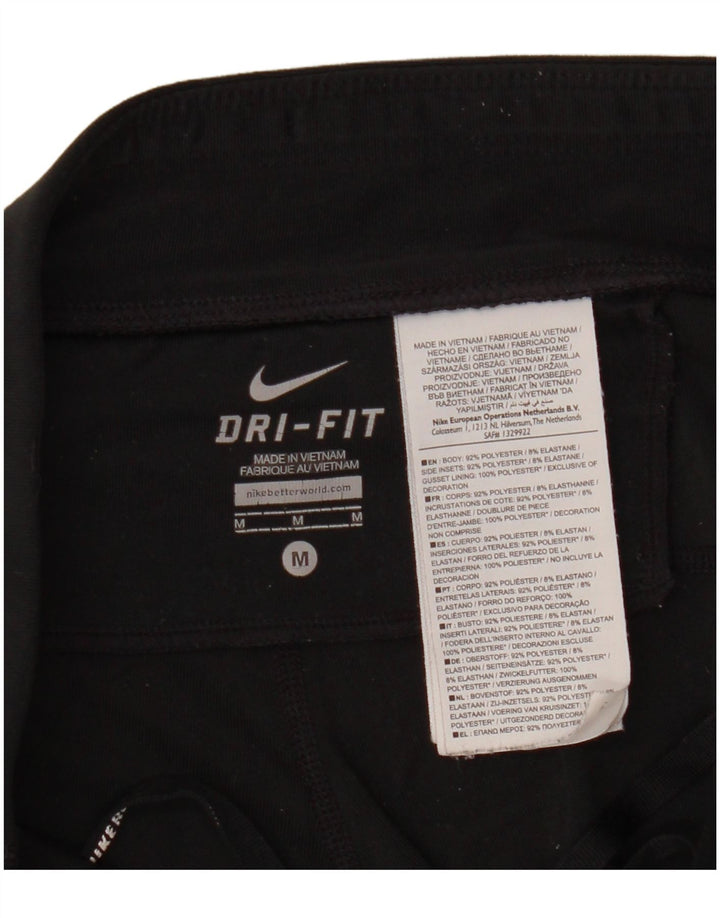 Damskie legginsy Nike Dri Fit Capri UK 14, średni czarny poliester