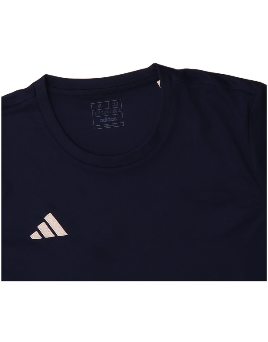Męski T-shirt ADIDAS Aeroready Slim Fit, top XL, granatowy, poliester