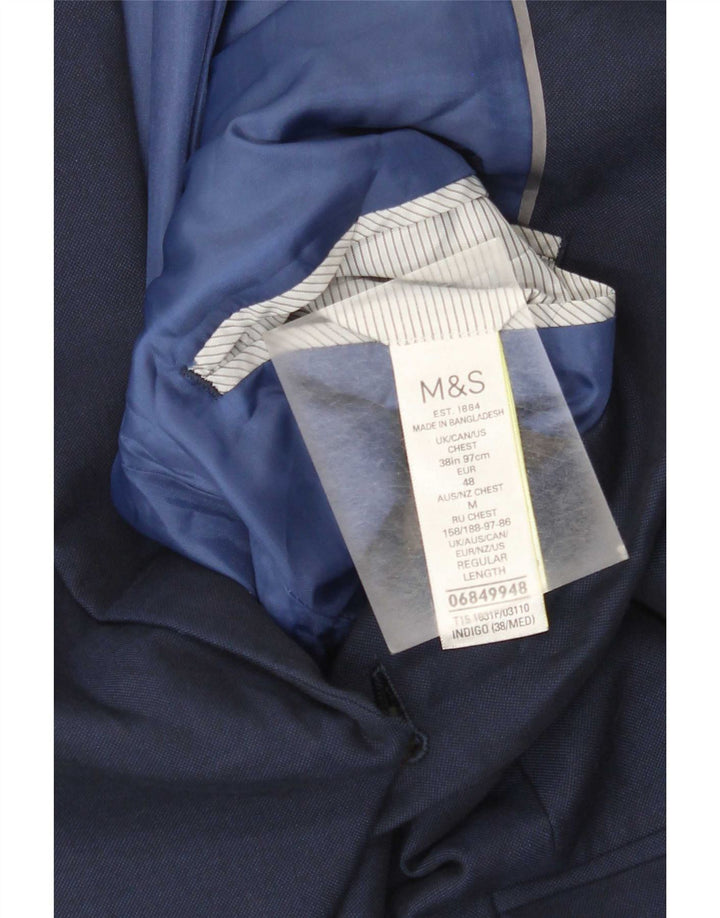 Marks & Spencer Męska marynarka zapinana na 2 guziki, UK 38, średni granat