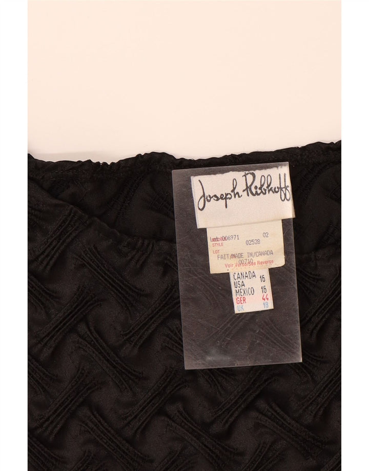 Damska bluzka bez rękawów JOSEPH RIBKOFF UK 18 XL, czarny poliester