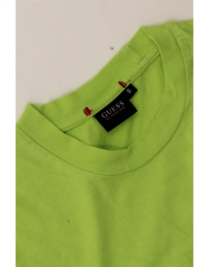 Męski T-shirt Guess z grafiką, mały, zielony
