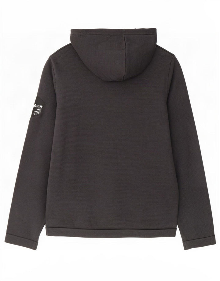 Męski sweter z kapturem Jack & Jones, mały, szary, bawełniany