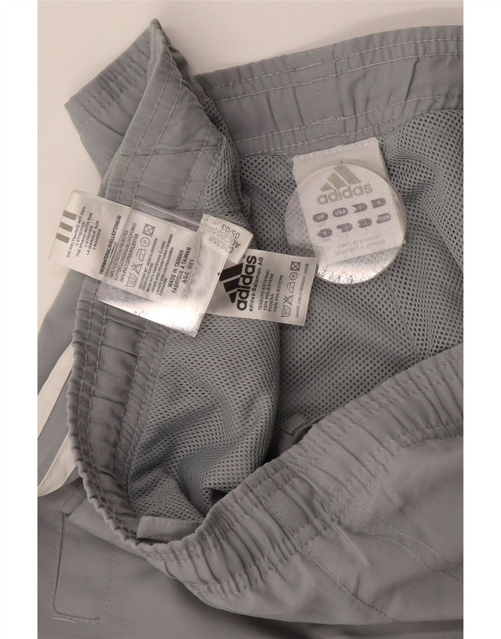 Męskie spodnie dresowe Adidas, średni szary poliester