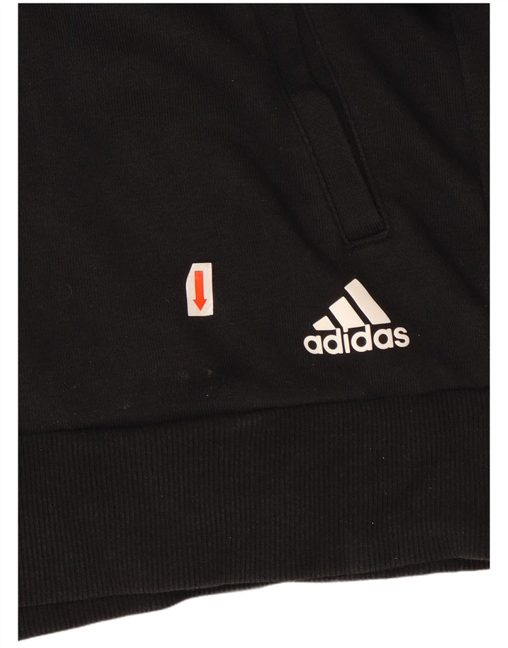 Męska bluza dresowa ADIDAS z grafiką, duża, czarna, bawełniana
