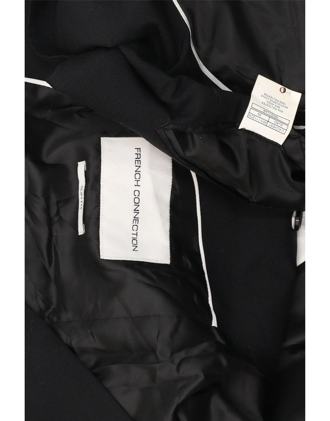 Męska marynarka slim fit zapinana na 2 guziki French Connection UK 44 2XL granatowa