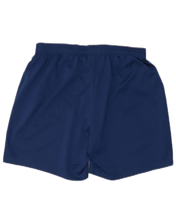 Umbro Womens Sport Shorts UK 14 Medium Navy Blue Polyester