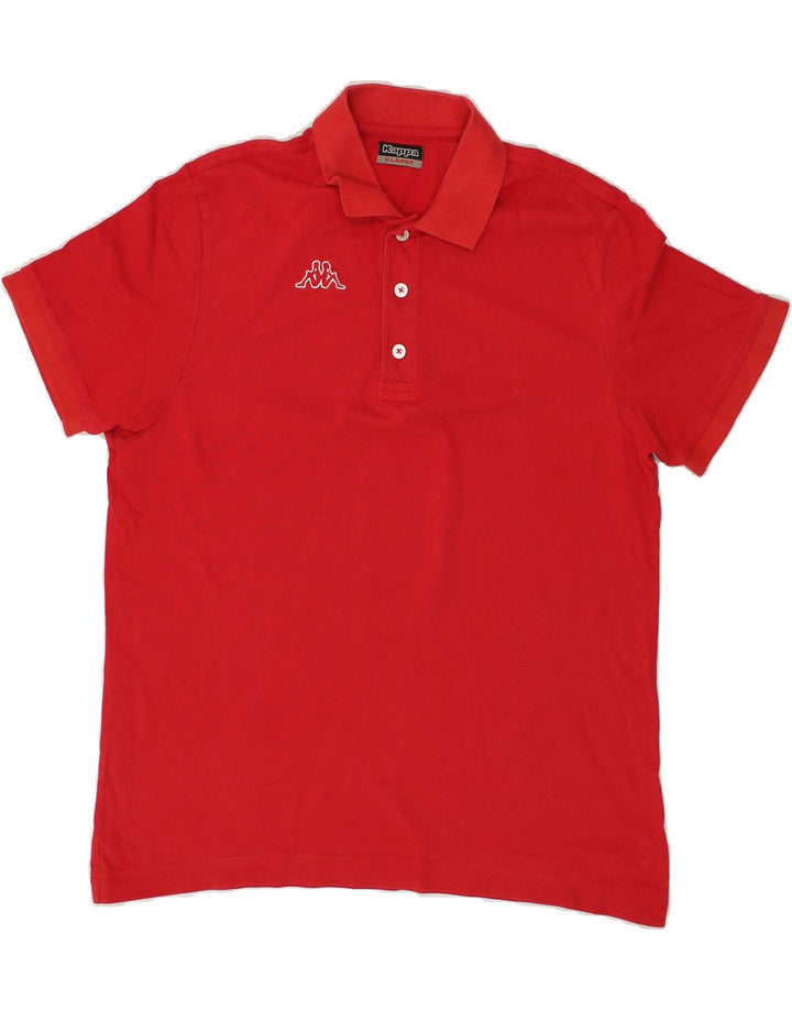 KAPPA Mens Polo Shirt XL Red Vintage Kappa and Second-Hand Kappa from Messina Hembry 