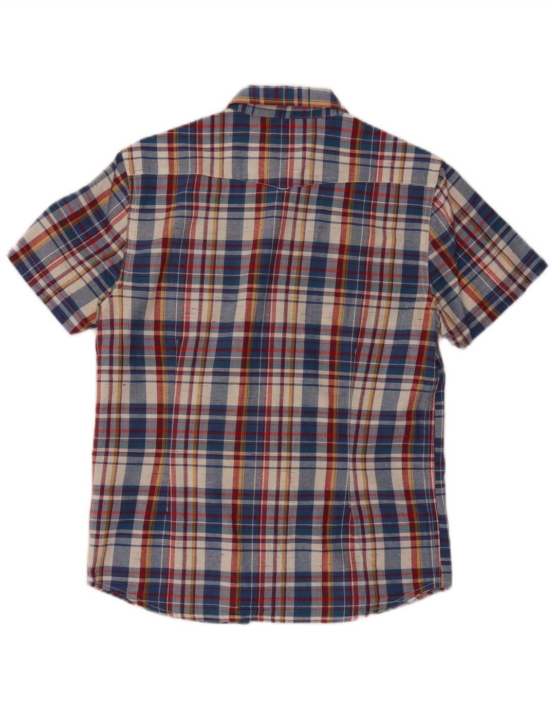 Męska koszula slim fit z krótkim rękawem Lee, średniej wielkości, wielokolorowa, bawełniana w kratkę