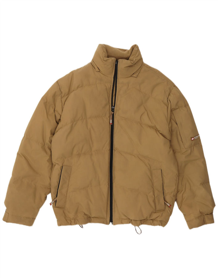 Męska wyściełana kurtka o luźnym kroju Esprit UK 36 Small Beżowy nylon