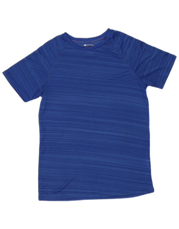 Męski T-shirt Mountain Warehouse IsoCool z poliestru w małe niebieskie paski