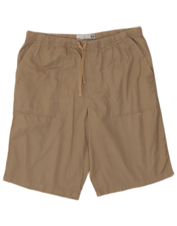 Sergio Tacchini Mens Chino Shorts IT 50 Large W32 Beige Cotton