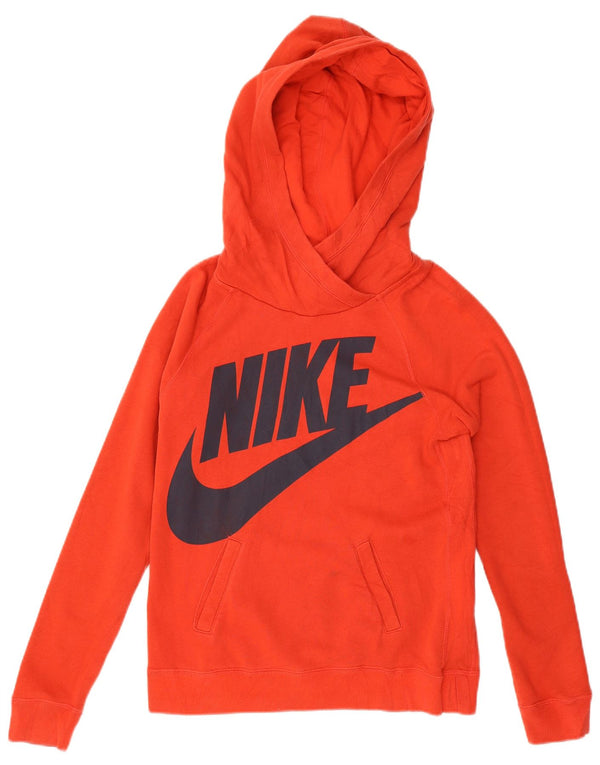 Chłopięcy sweter z kapturem Nike z grafiką 13-14 lat XL, czerwony, bawełniany