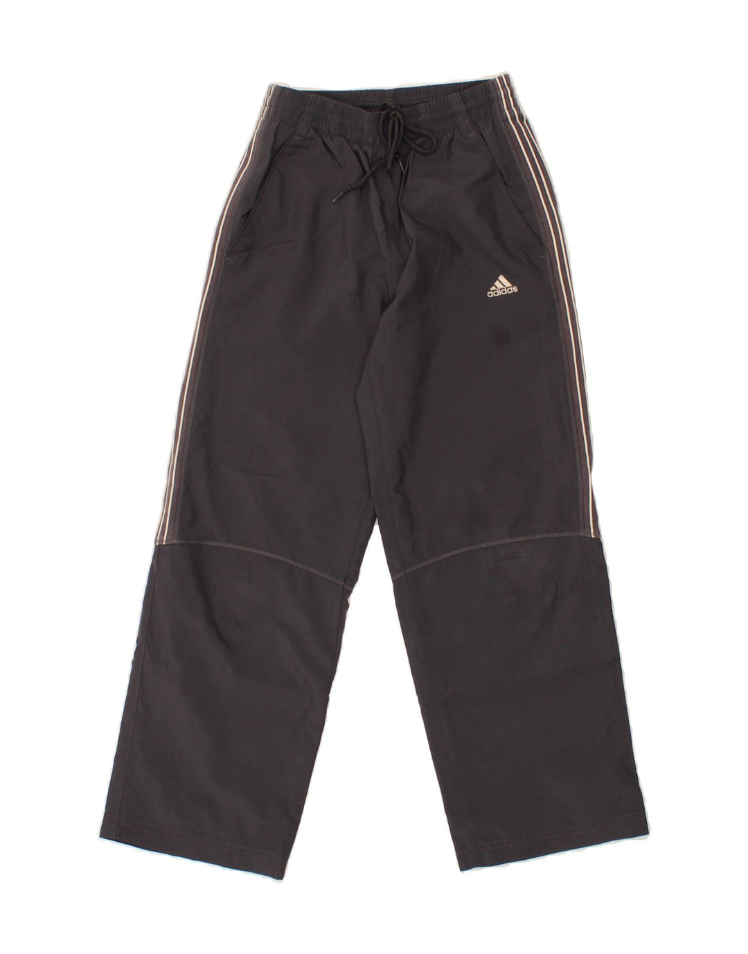 ADIDAS Boys Tracksuit Trousers 9-10 Years Grey Polyester Vintage Adidas and Second-Hand Adidas from Messina Hembry 