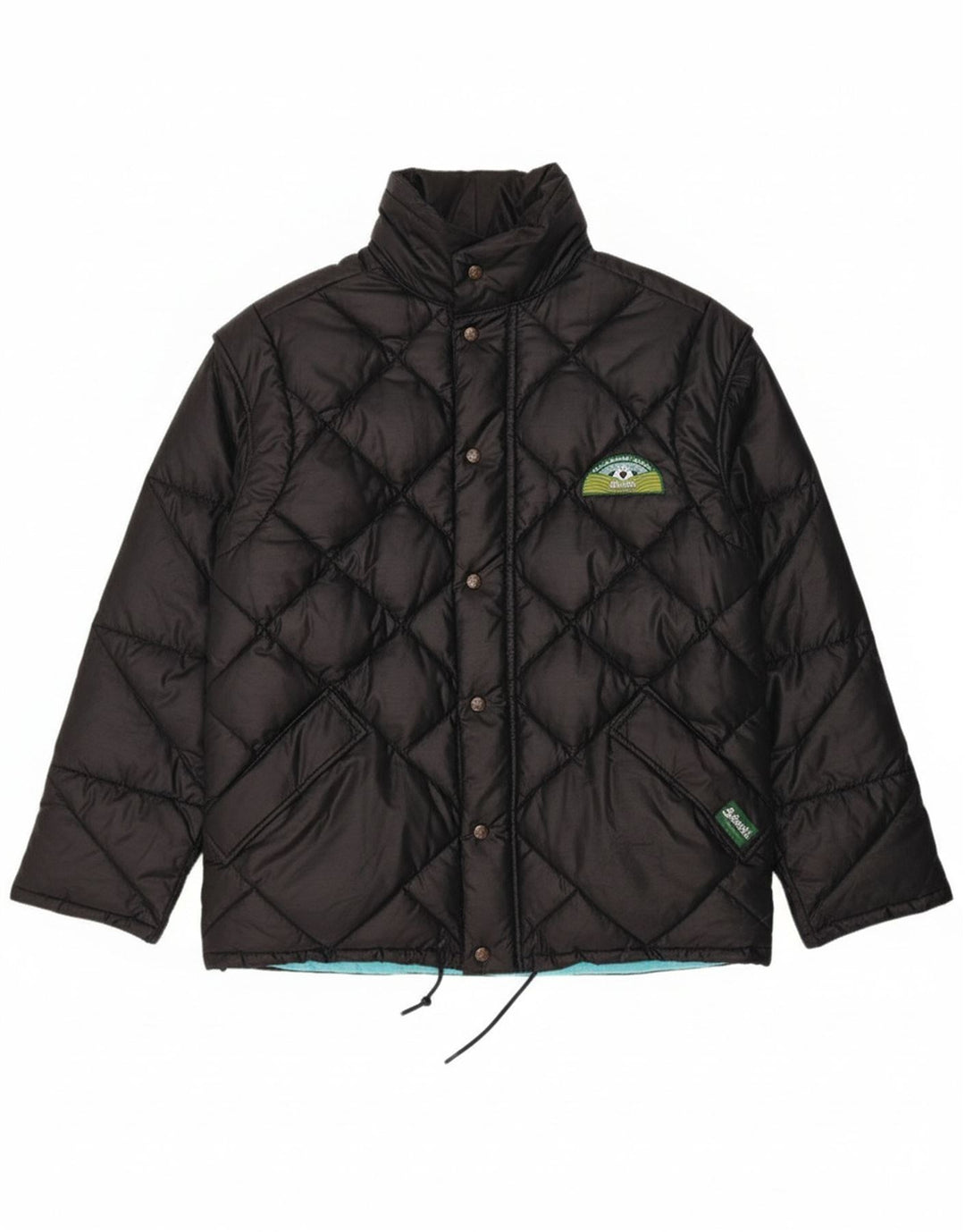 Dwustronna ocieplana kurtka męska DOLOMITE UK 34 XS, czarny poliester