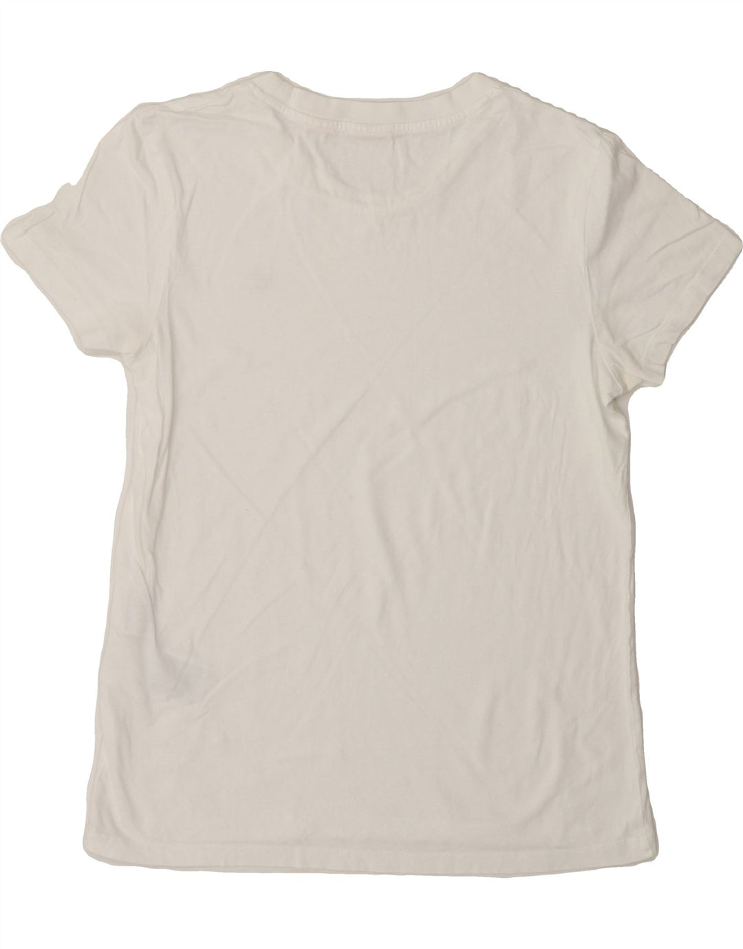 LEVI'S Womens T-Shirt Top UK 12 Medium White Cotton Vintage Levi's and Second-Hand Levi's from Messina Hembry 