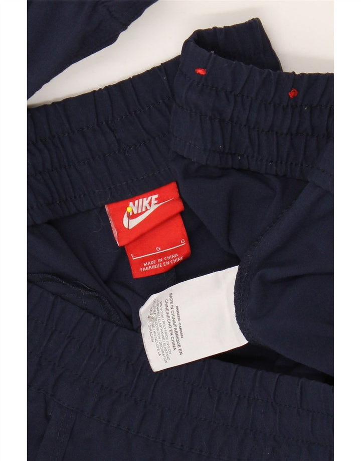 Męskie spodnie dresowe NIKE Joggery, duże, granatowe, nylonowe