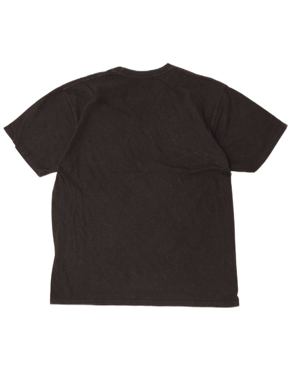 Hard Rock Cafe Mens Lisbon Graphic T-Shirt Top Large Black Cotton