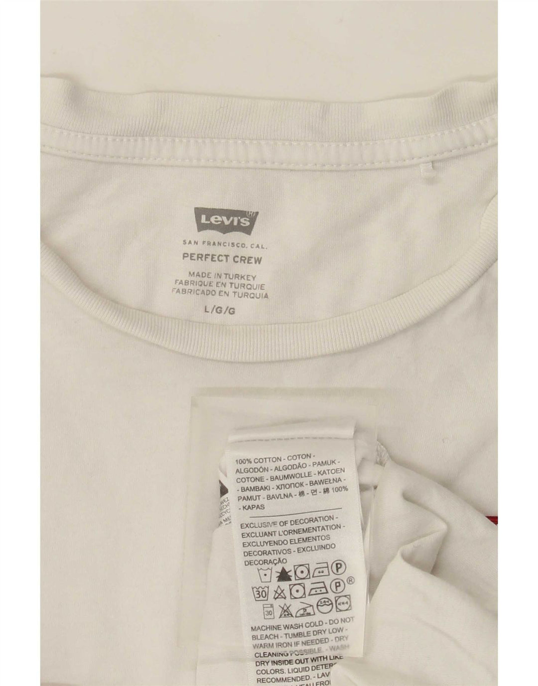 Damska koszulka Levi's Top UK 16 Large4 Biała bawełna