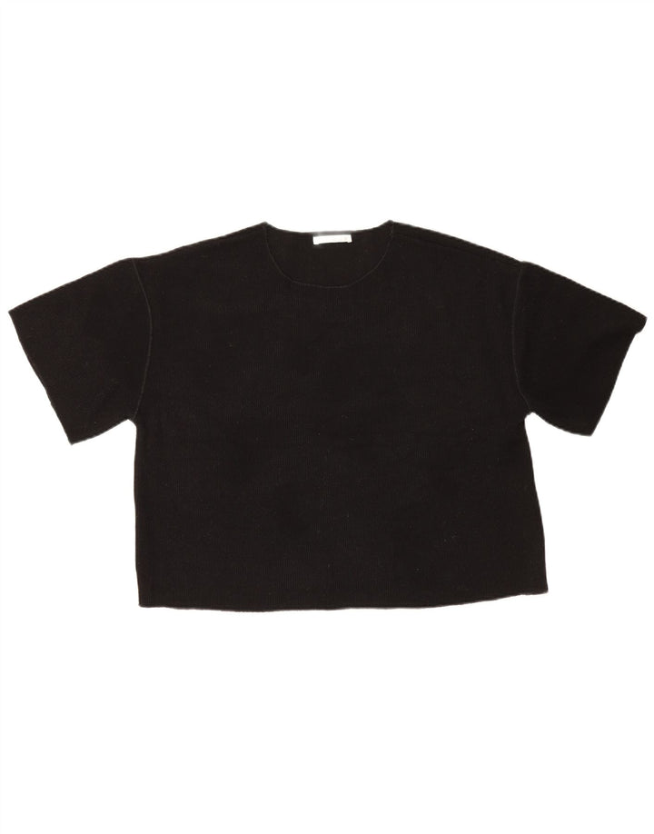 T-shirt damski Zara Top UK 14 Średni czarny