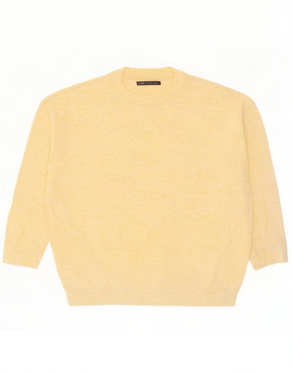 Marks & Spencer Damski sweter z 3/4 rękawami i okrągłym dekoltem UK 10 Small Yell