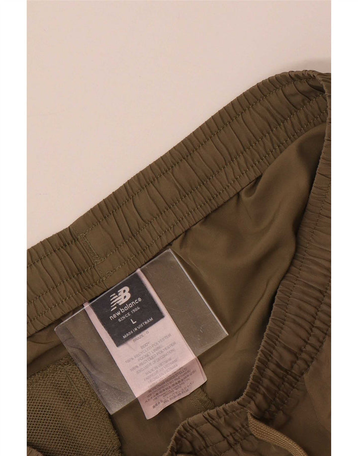 Męskie spodenki kąpielowe New Balance, duży, khaki, poliester