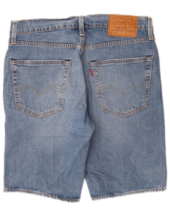 Męskie spodenki jeansowe LEVI'S 502 W32 Średnioniebieskie, bawełniane