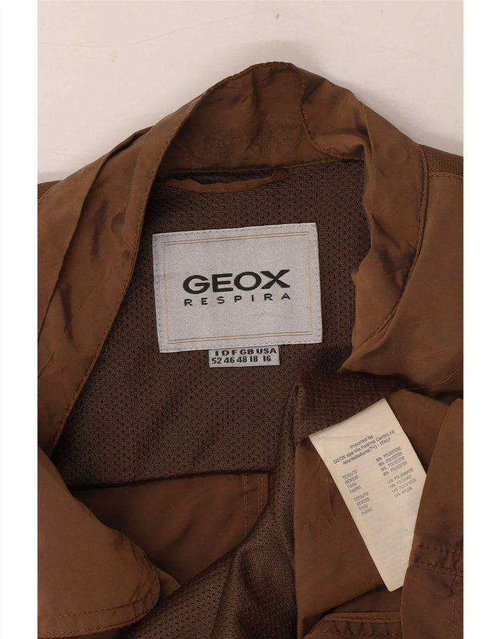Damska kurtka użytkowa Geox Respira UK 18 XL, brązowa, poliester