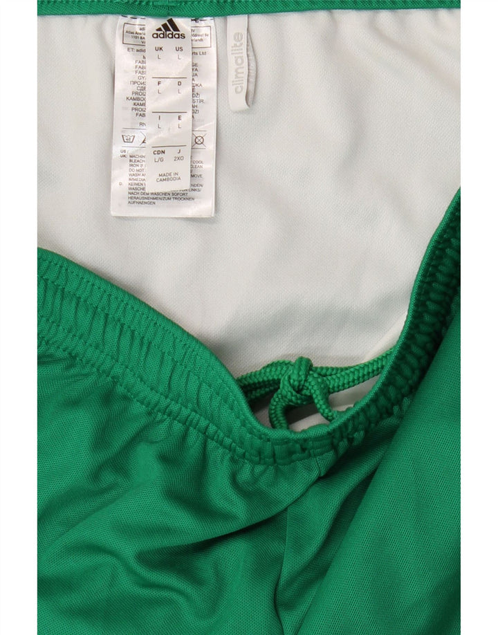 Męskie spodenki sportowe Adidas Climalite, duże, zielone, z poliestru