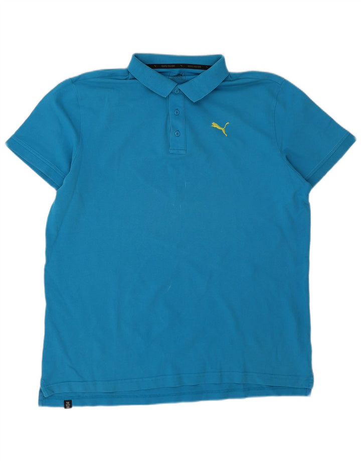 Męska koszulka polo Puma XL, niebieska, bawełniana
