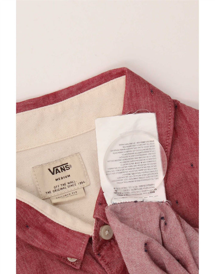 Koszula męska Vans, bawełniana w średnie czerwone cętki