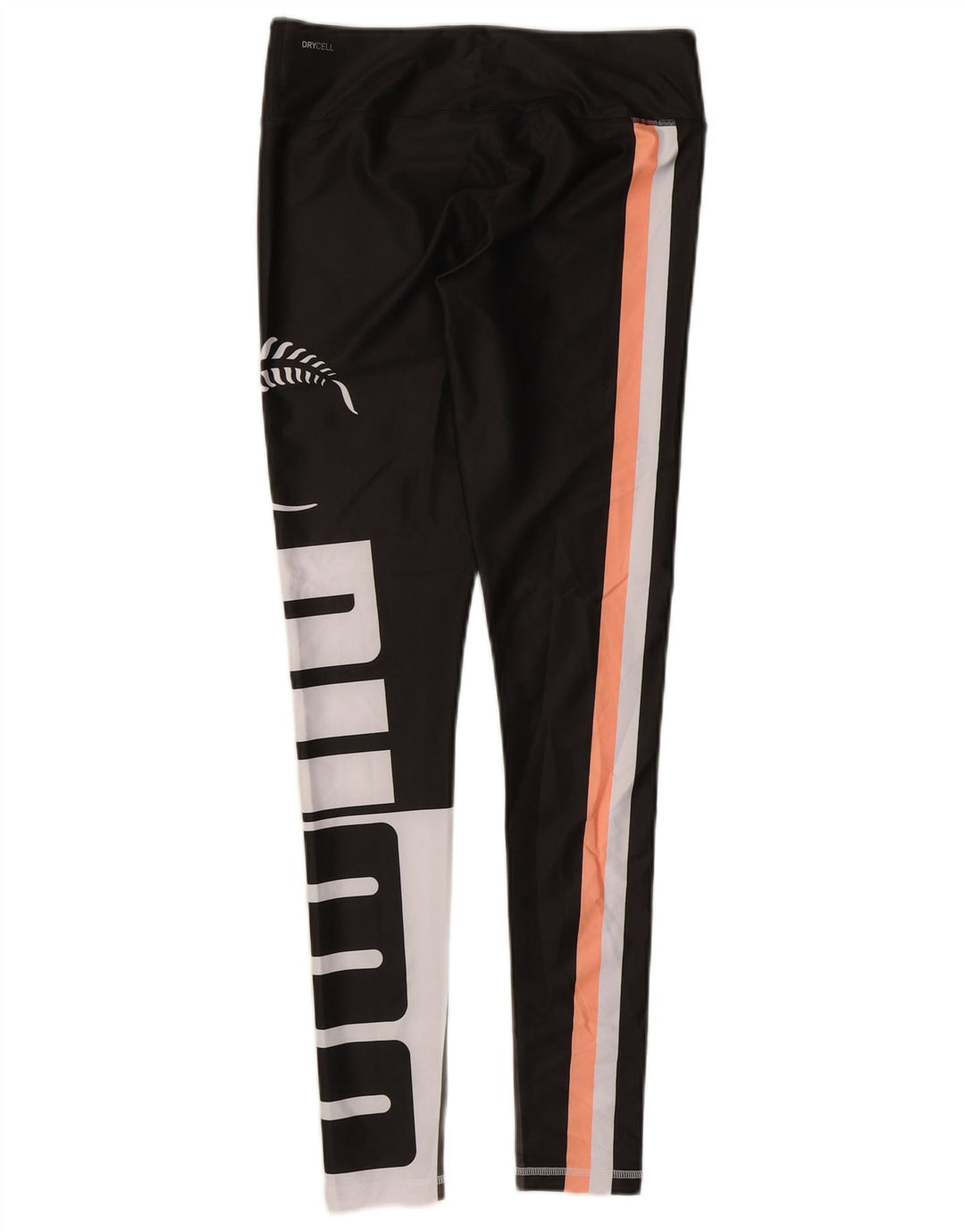 Damskie legginsy PUMA z grafiką UK 12, poliester w kolorze średniej czarnej kolorystyki