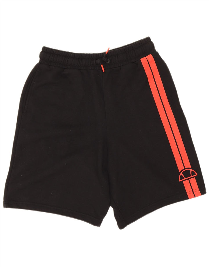 Męskie spodenki sportowe Ellesse, małe, czarne, bawełniane w paski