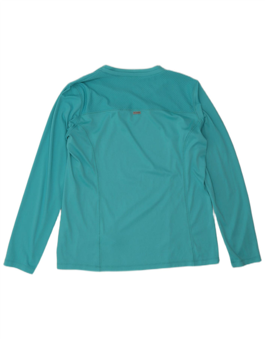 Damski top Columbia z długim rękawem, UK 18 XL, turkusowy poliester