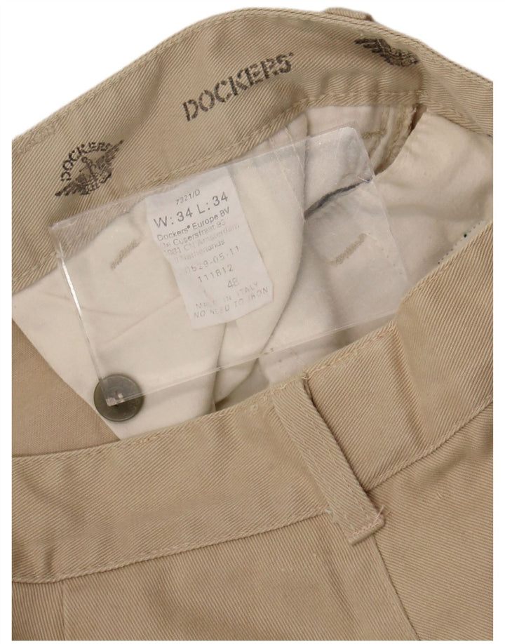 Spodnie męskie Dockers Pegged Chino W34 L30 Beżowe