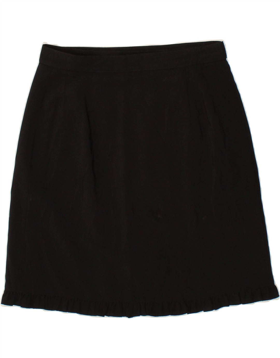 VINTAGE Womens A-Line Skirt IT 44 Medium W30 Black Polyester Vintage Vintage and Second-Hand Vintage from Messina Hembry 
