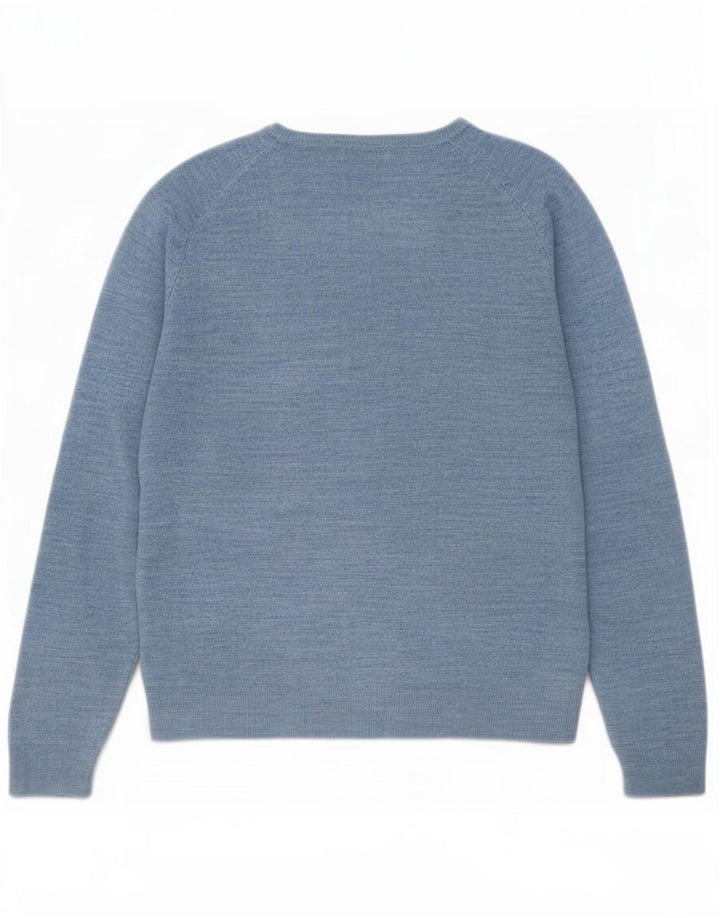 Męski sweter Marks & Spencer Blue Harbor z dekoltem w kształcie litery V, średni akryl