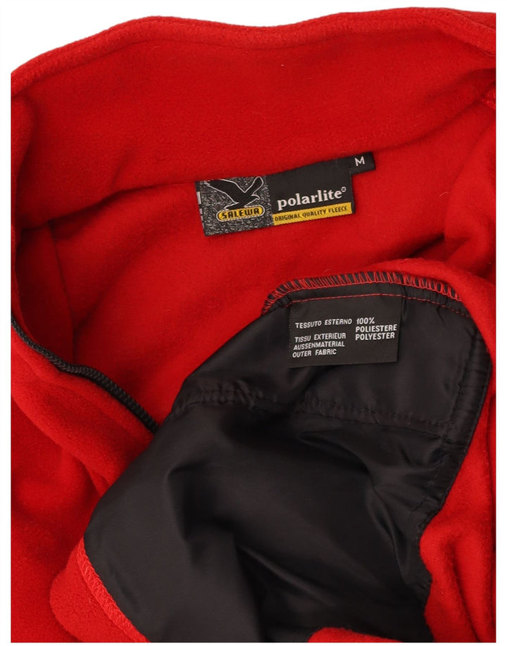 SALEWA Mens Polarlite Fleece Jacket UK 38 Medium Red Polyester