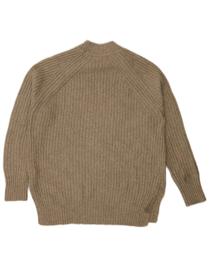 Marks & Spencer Damski sweter z golfem, UK 10, mały beż