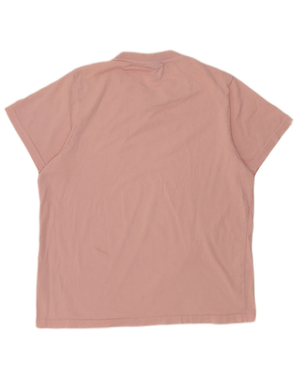T-shirt damski Ellesse Top UK 14 Średni różowy bawełniany
